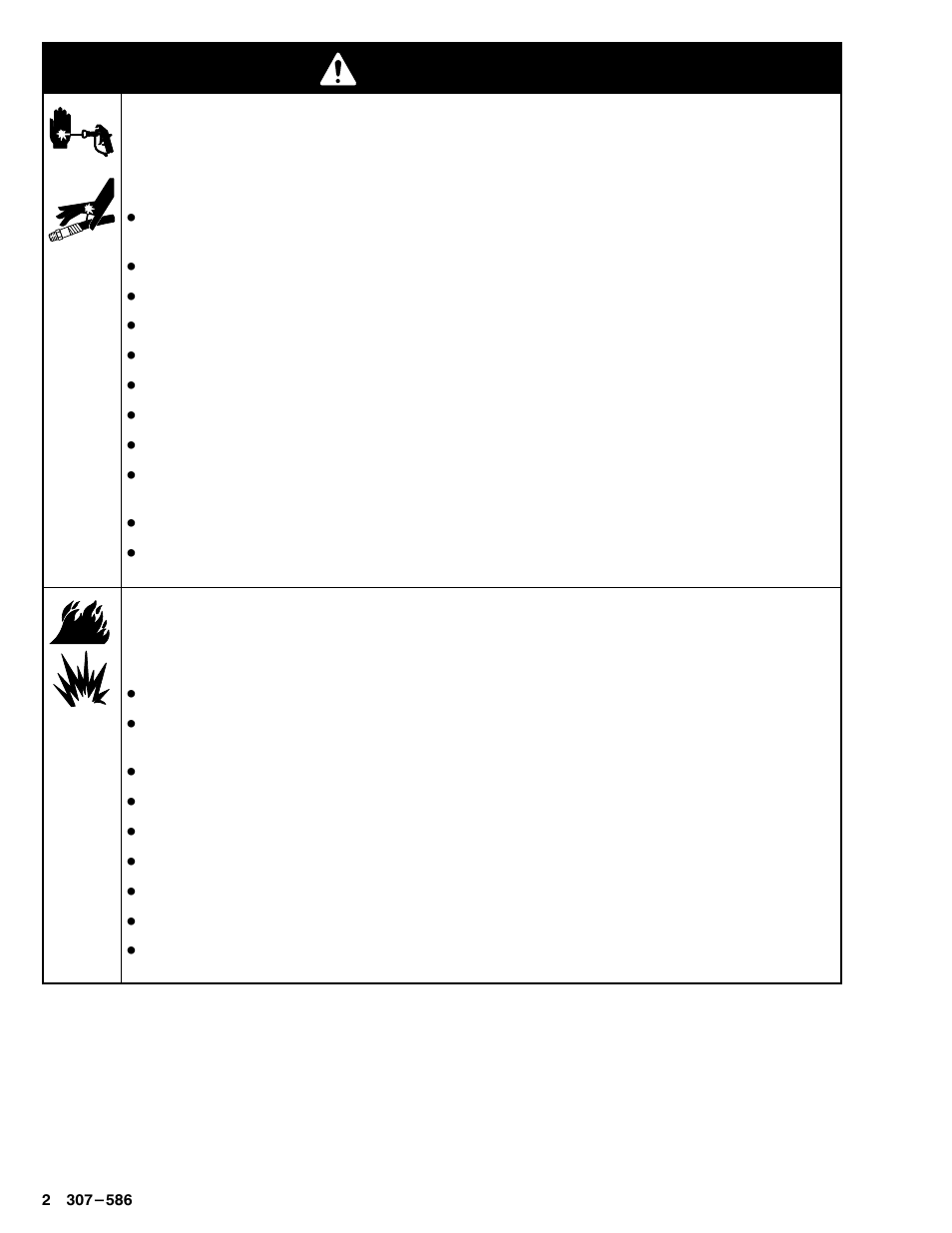 Warning | Hitachi AA 2000 User Manual | Page 2 / 24