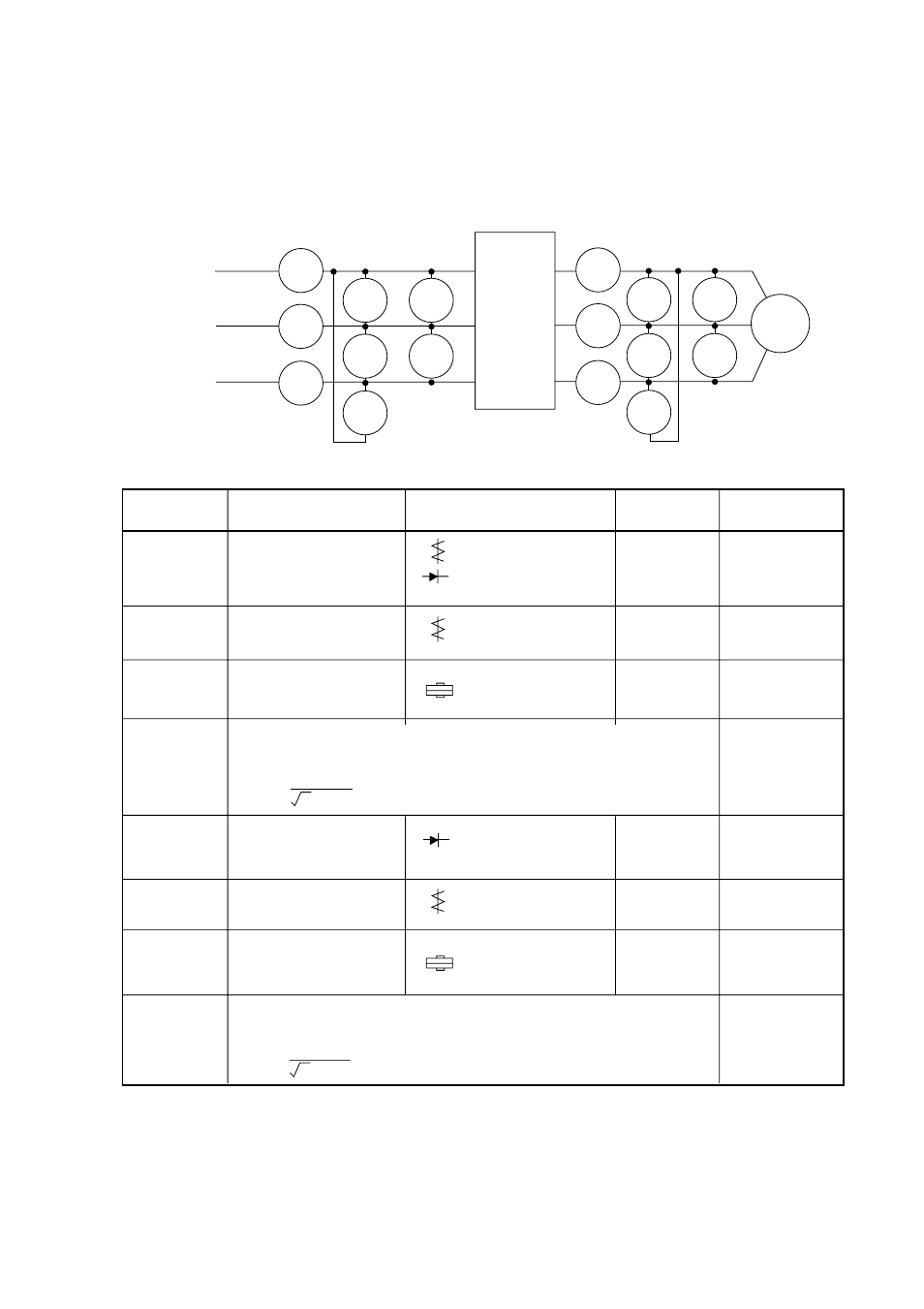 Table 3 parts to be measured | Hitachi J300U Series User Manual | Page 87 / 145