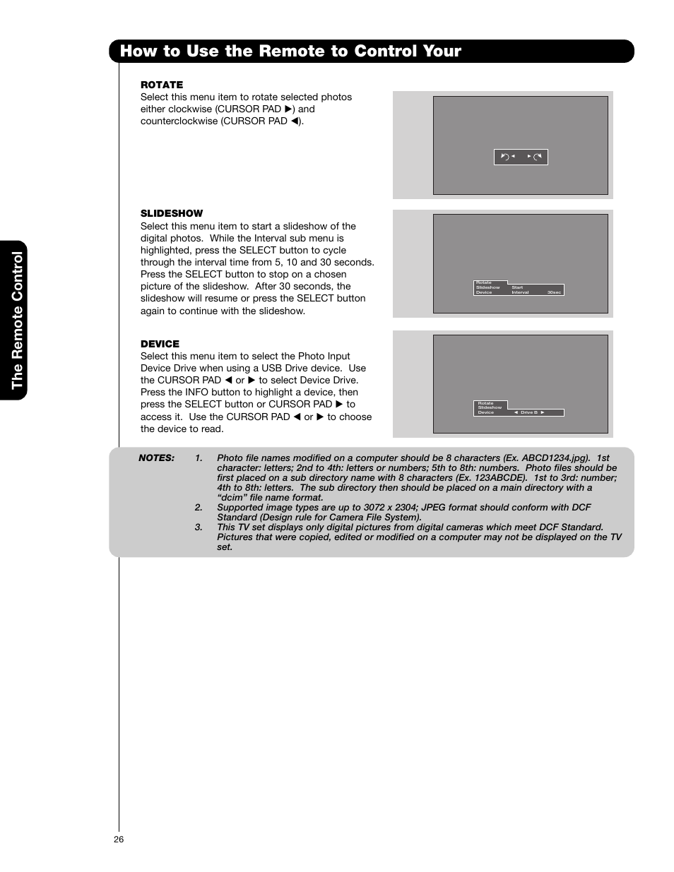 How to use the remote to control your, The remote contr o l | Hitachi 50VG825 User Manual | Page 26 / 104