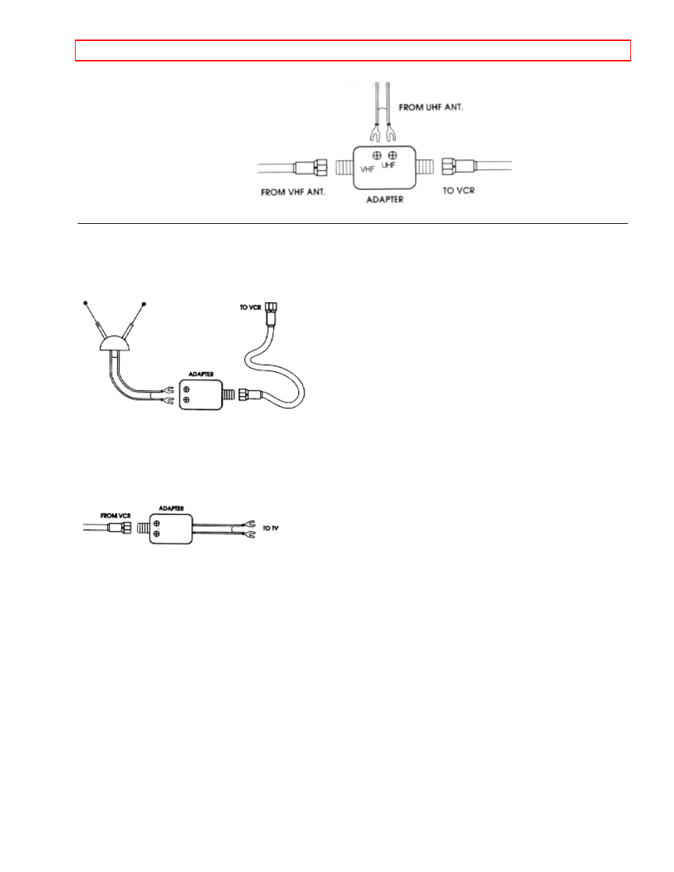 5 attach the tv and vcr to the power supply, 6 install batteries in the remote control | Hitachi VTFX610A User Manual | Page 11 / 35