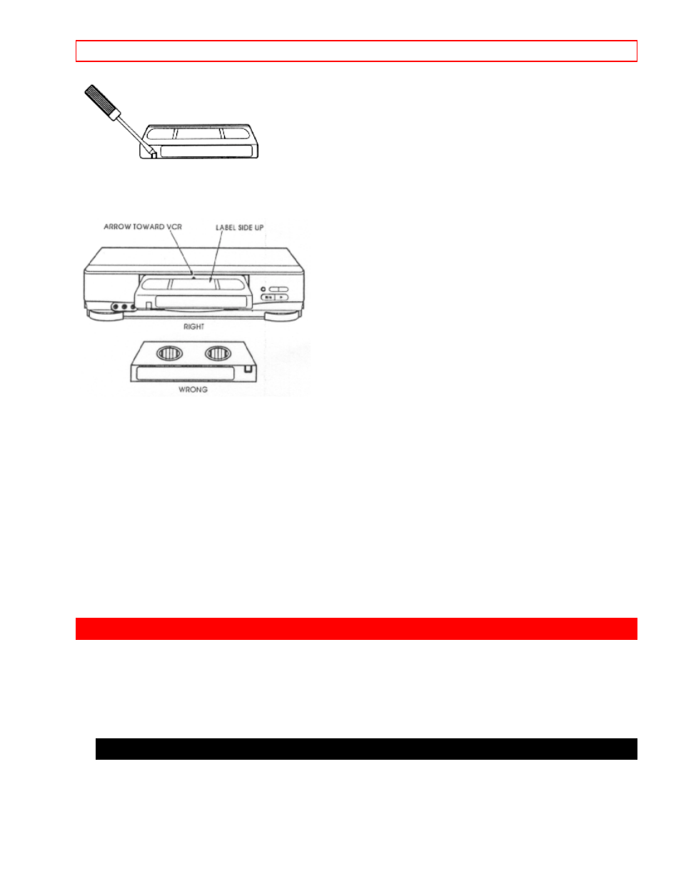 Loading and ejecting tape storage, Basic operations (playback), Viewing a videocassette | To play back a recorded tape, Loading and ejecting, Tape storage | Hitachi VTFX610A User Manual | Page 19 / 35