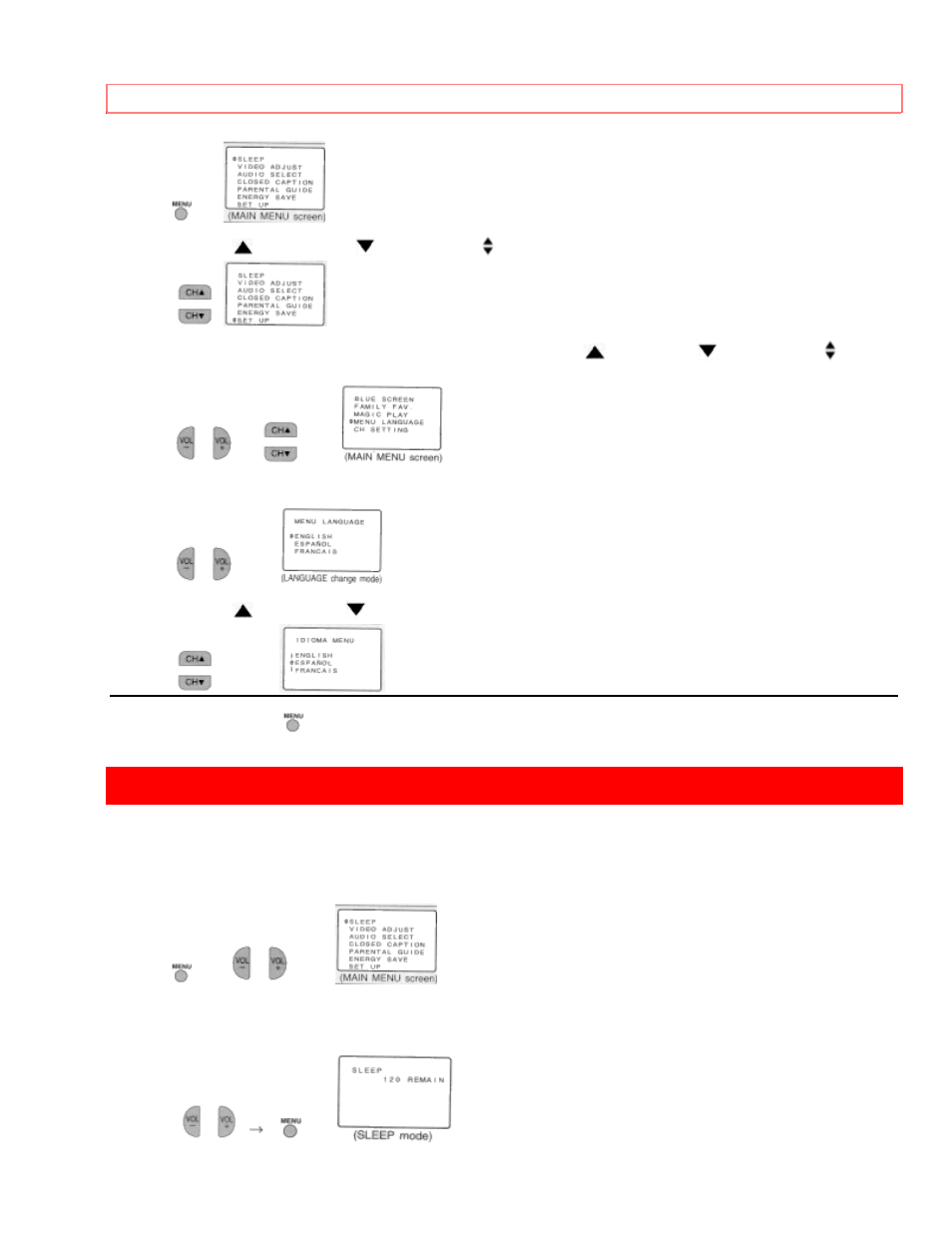 Sleep timer | Hitachi 27CX01B User Manual | Page 13 / 44