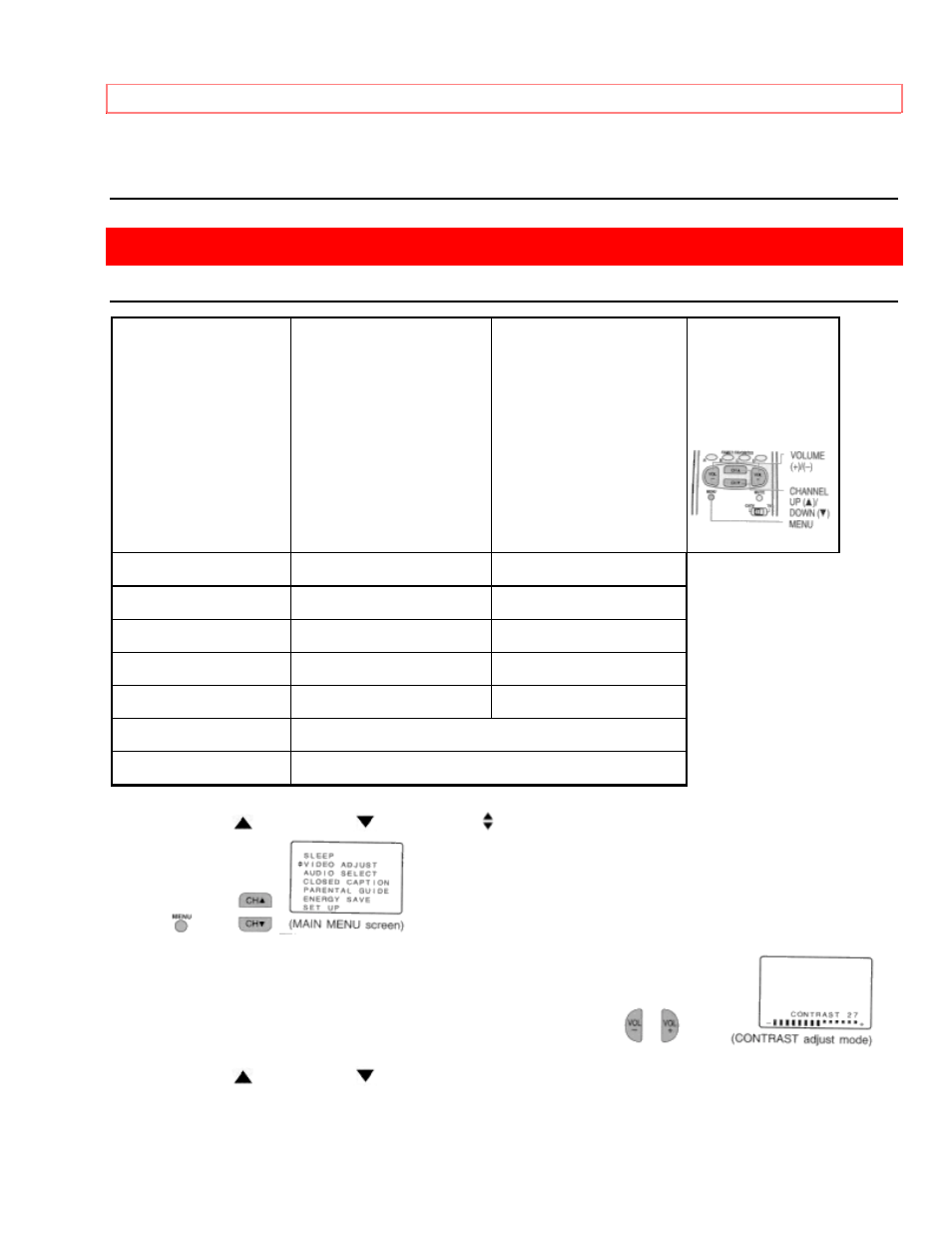 Video adjust | Hitachi 27CX01B User Manual | Page 14 / 44