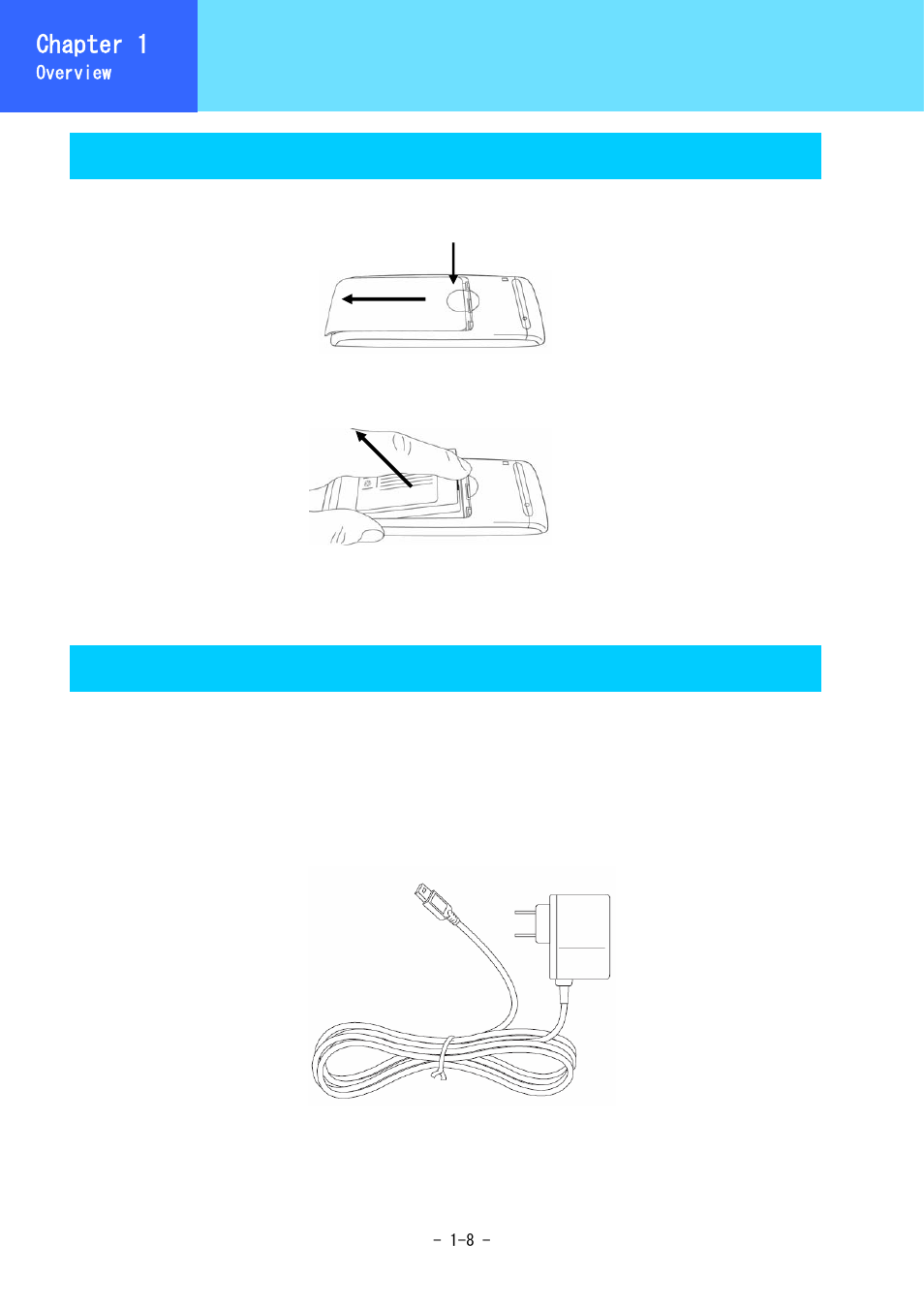 Using accessories, Chapter 1, Battery pack removal | Ac power supply adaptor | Hitachi 3000 User Manual | Page 19 / 132