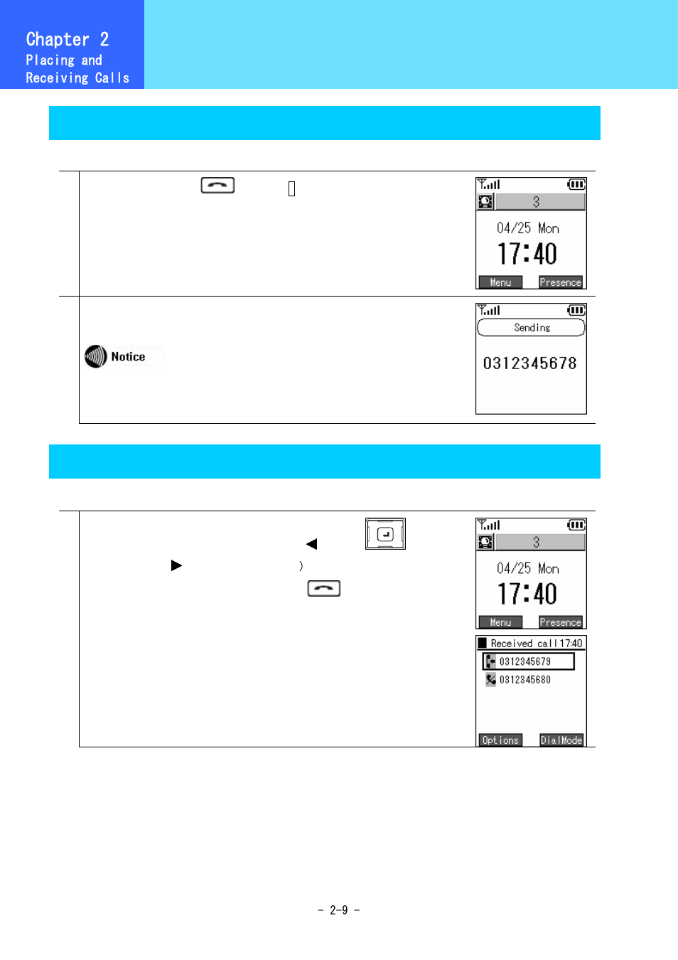 Various operation methods, Chapter 2, Redial | Calling from the call log | Hitachi 3000 User Manual | Page 29 / 132