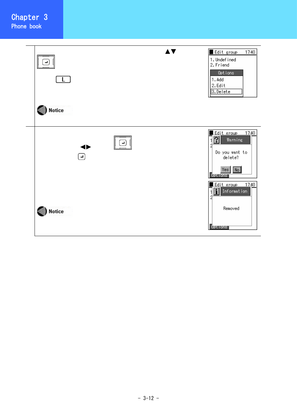 Group management, Chapter 3 | Hitachi 3000 User Manual | Page 50 / 132