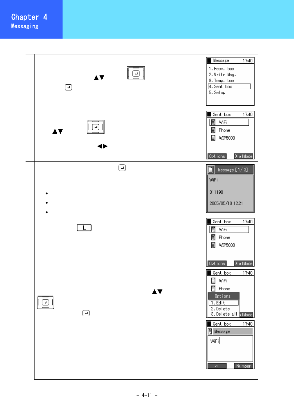 Outbox, Chapter 3, Chapter 4 | Hitachi 3000 User Manual | Page 64 / 132