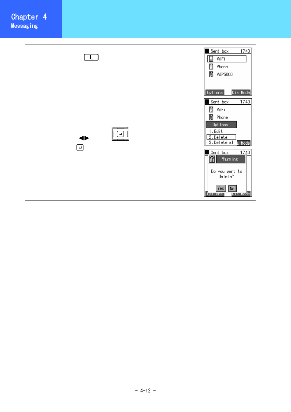 Outbox, Chapter 3, Chapter 4 | Hitachi 3000 User Manual | Page 65 / 132