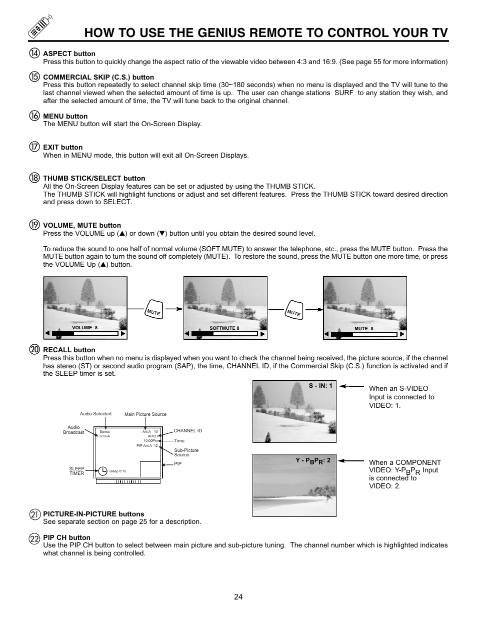 How to use the genius remote to control your tv | Hitachi 32UDX10S User Manual | Page 24 / 68