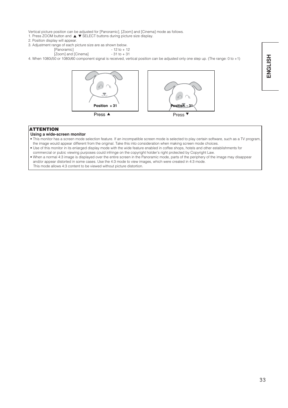 English | Hitachi 42EDT41 User Manual | Page 34 / 62