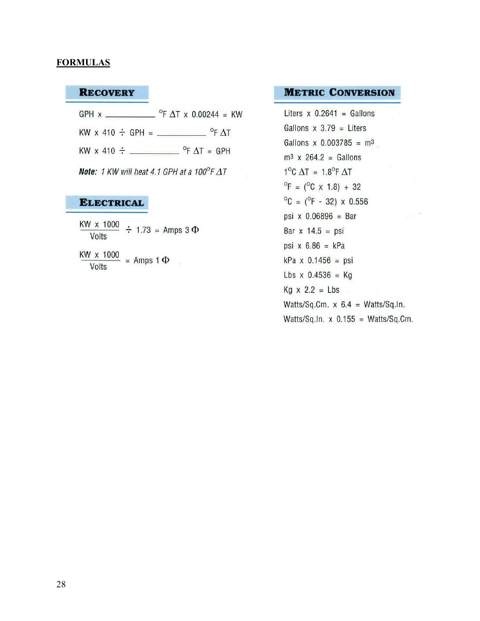 Hubbell Electric Heater Company V15 User Manual | Page 28 / 29