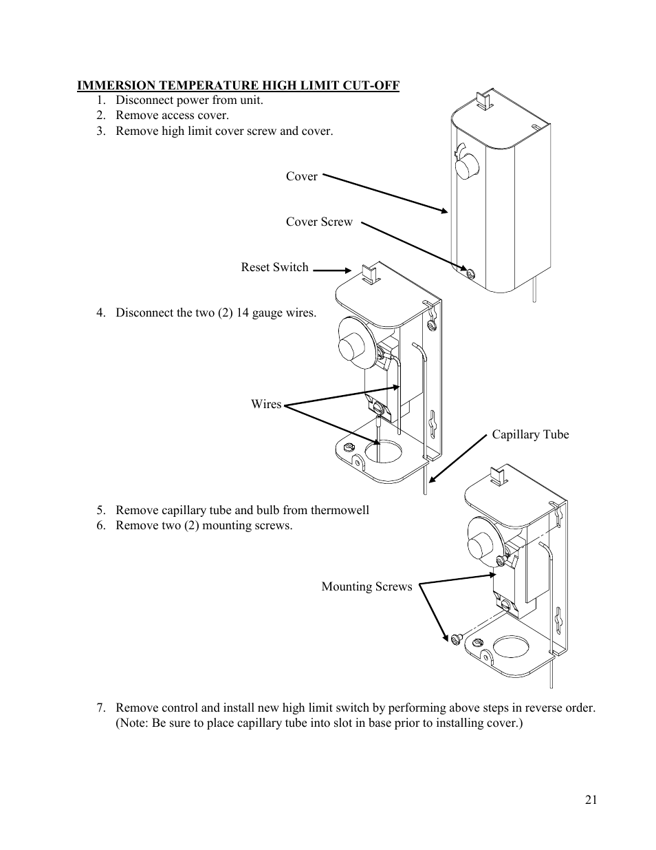 Hubbell Electric Heater Company V20 User Manual | Page 21 / 27