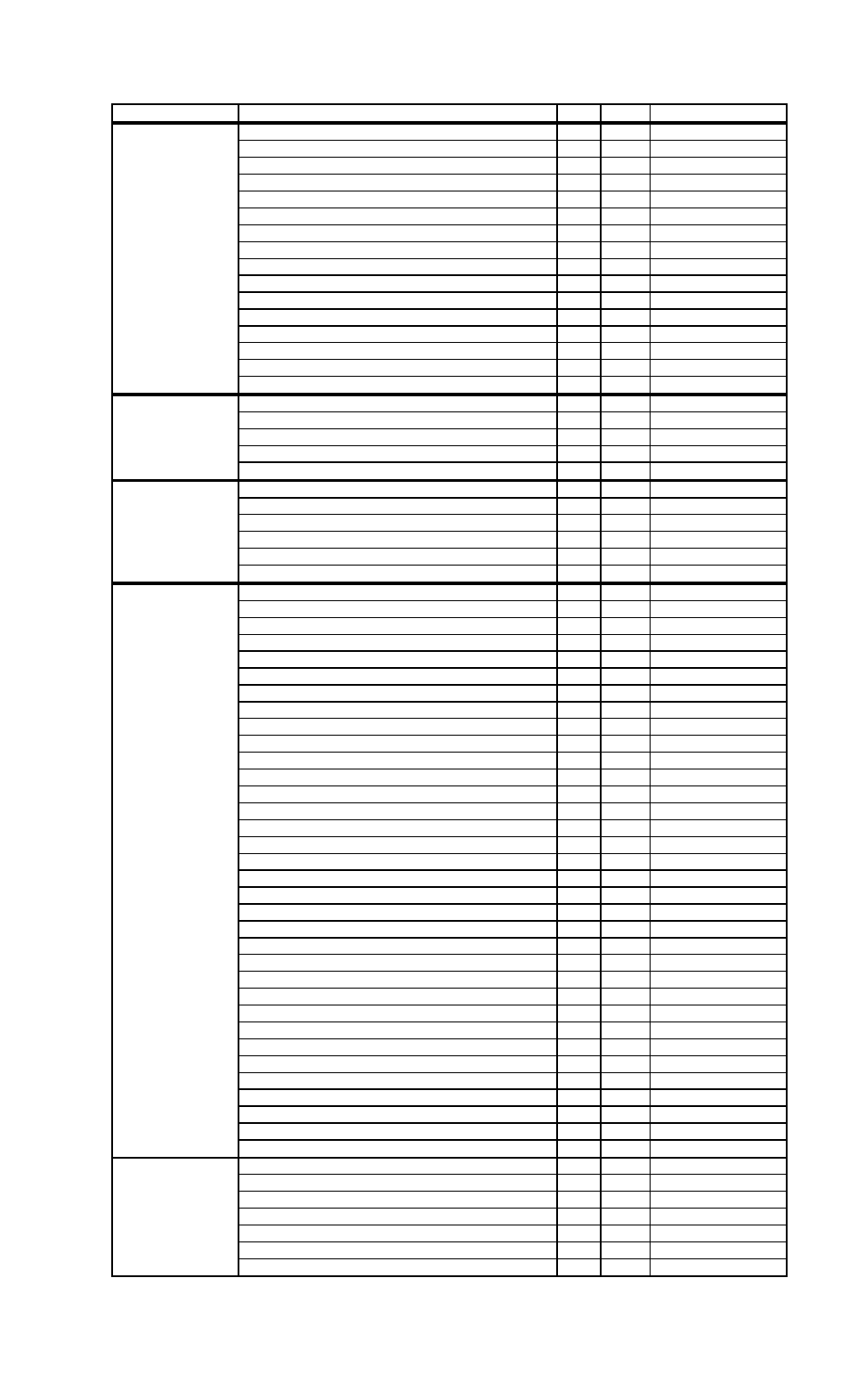 Service parts list | Hubbell Electric Heater Company J User Manual | Page 35 / 40