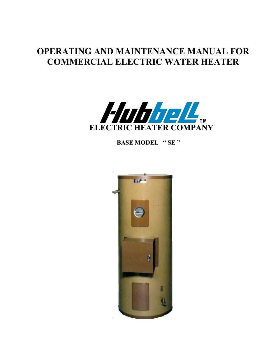 Hubbell Electric Heater Company " SE " User Manual | 25 pages