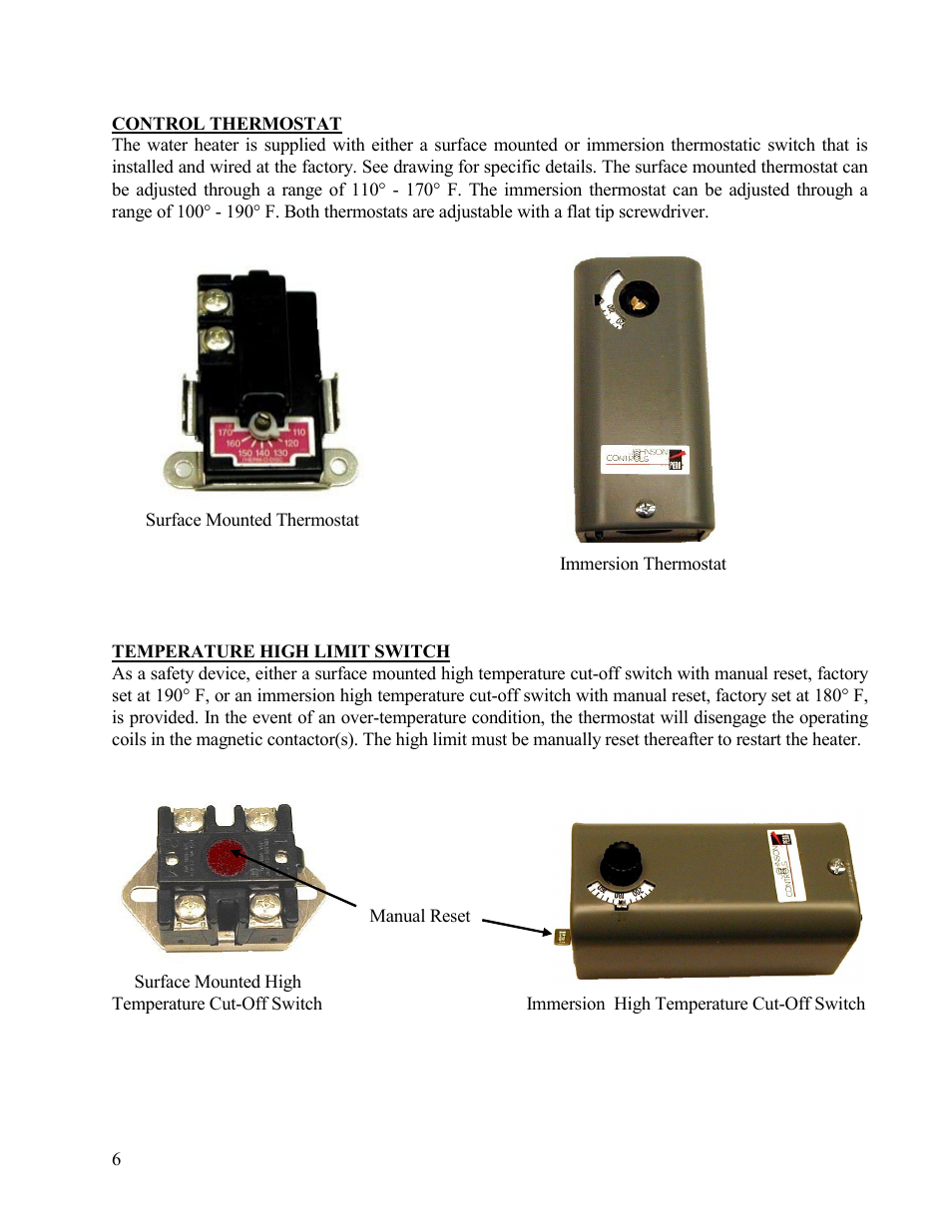 Hubbell Electric Heater Company " SE " User Manual | Page 6 / 25