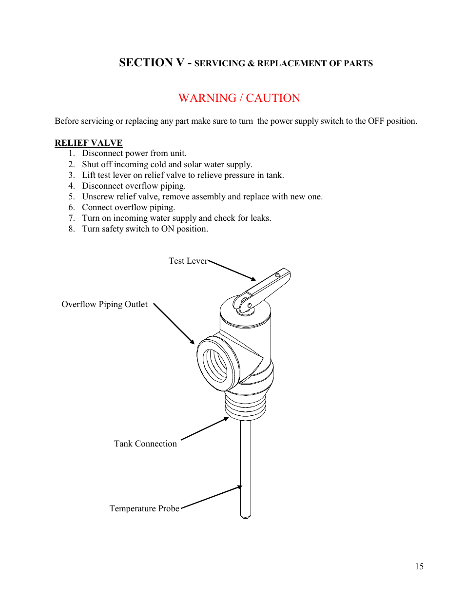 Warning / caution | Hubbell Electric Heater Company SLN User Manual | Page 15 / 22