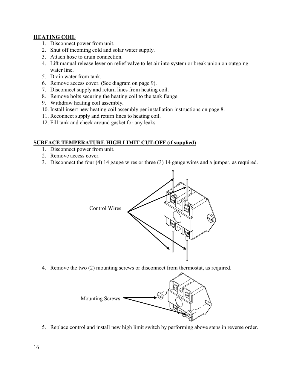 Hubbell Electric Heater Company SLN User Manual | Page 16 / 22