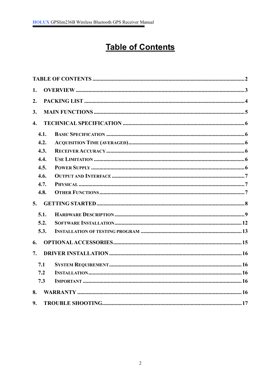 Holux 236B User Manual | Page 3 / 19