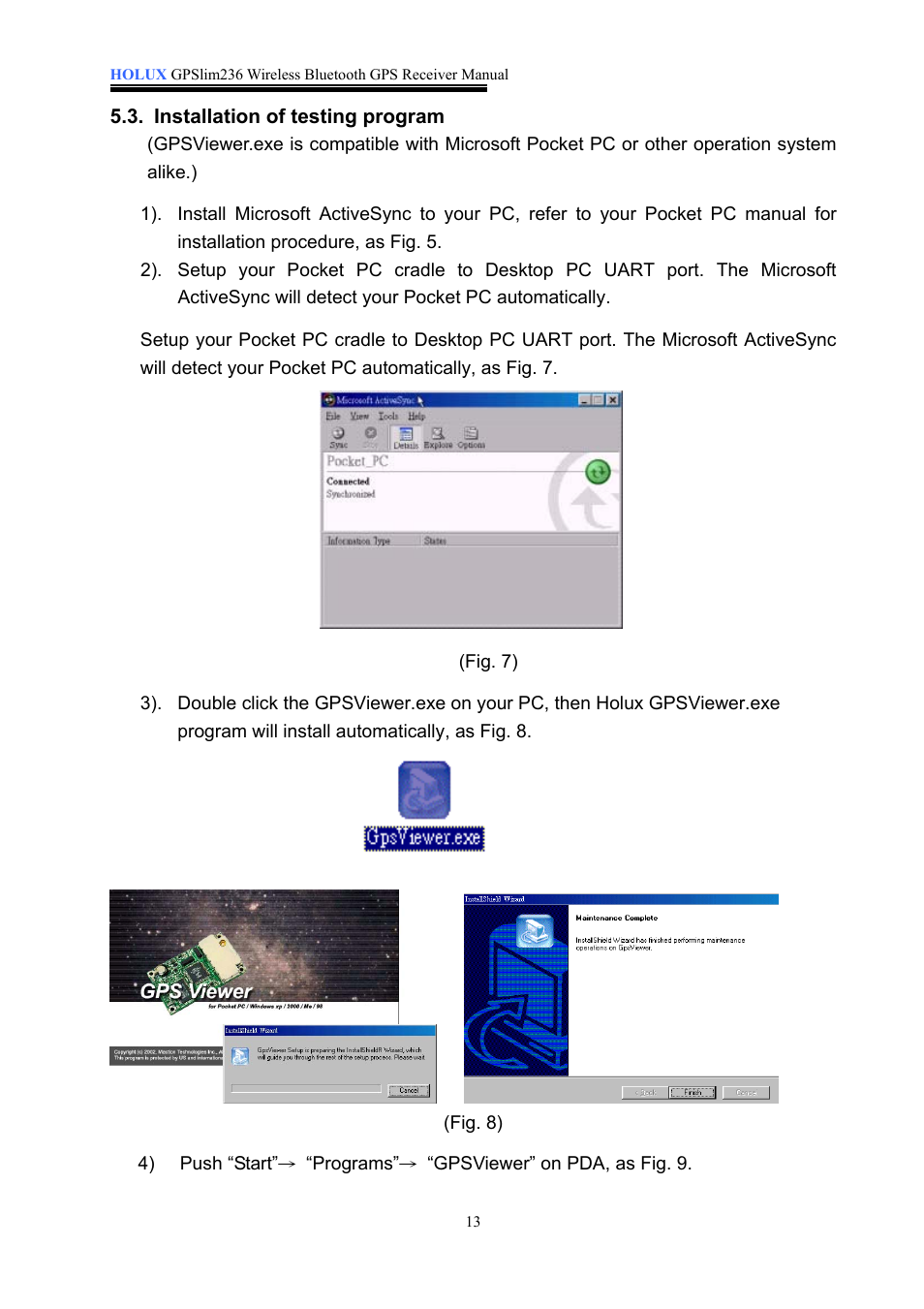 Holux GPSlim236 User Manual | Page 13 / 18