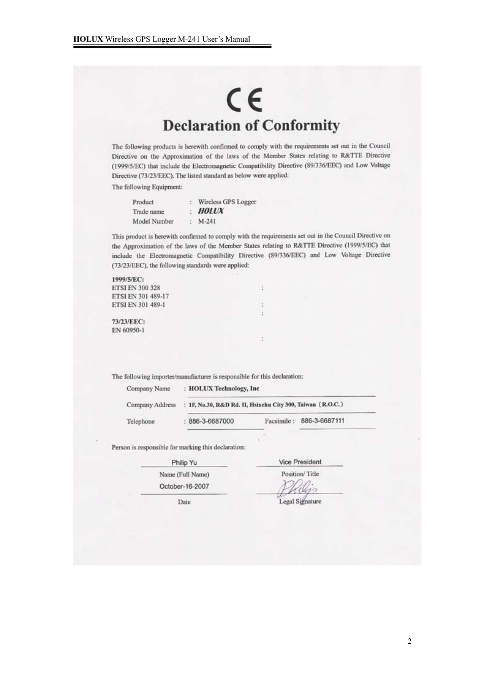 Holux M-241 User Manual | Page 2 / 39