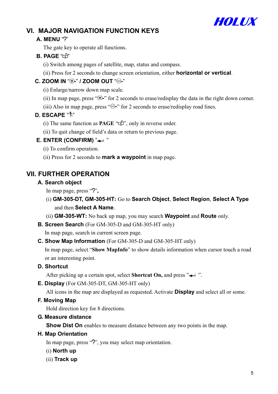 Holux GM-305 User Manual | Page 5 / 48