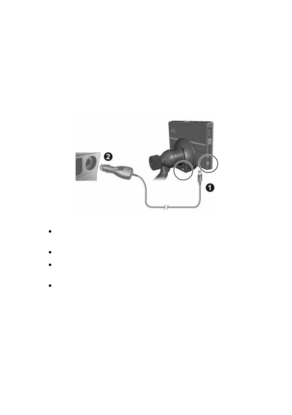 Using the car charger | Holux GPSmile61 User Manual | Page 5 / 7