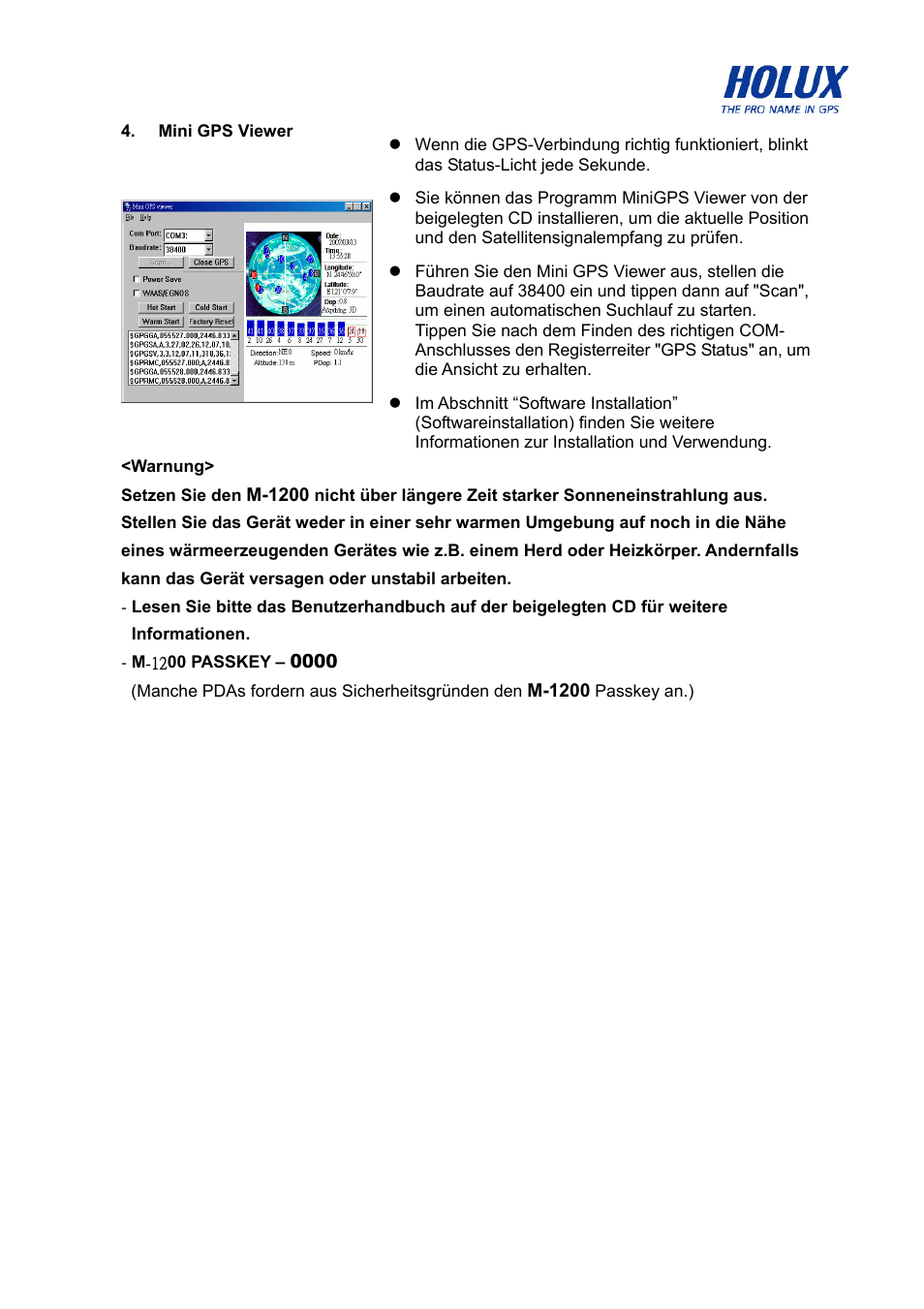 Holux M-1200 User Manual | Page 12 / 28