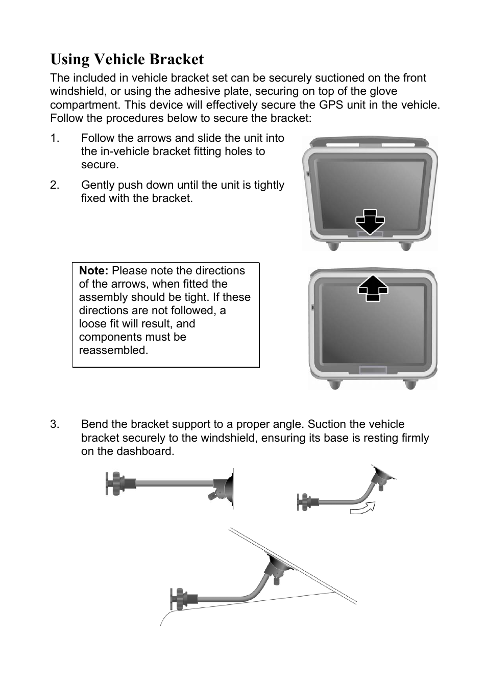 Using vehicle bracket | Holux GPSmile 52 User Manual | Page 5 / 7