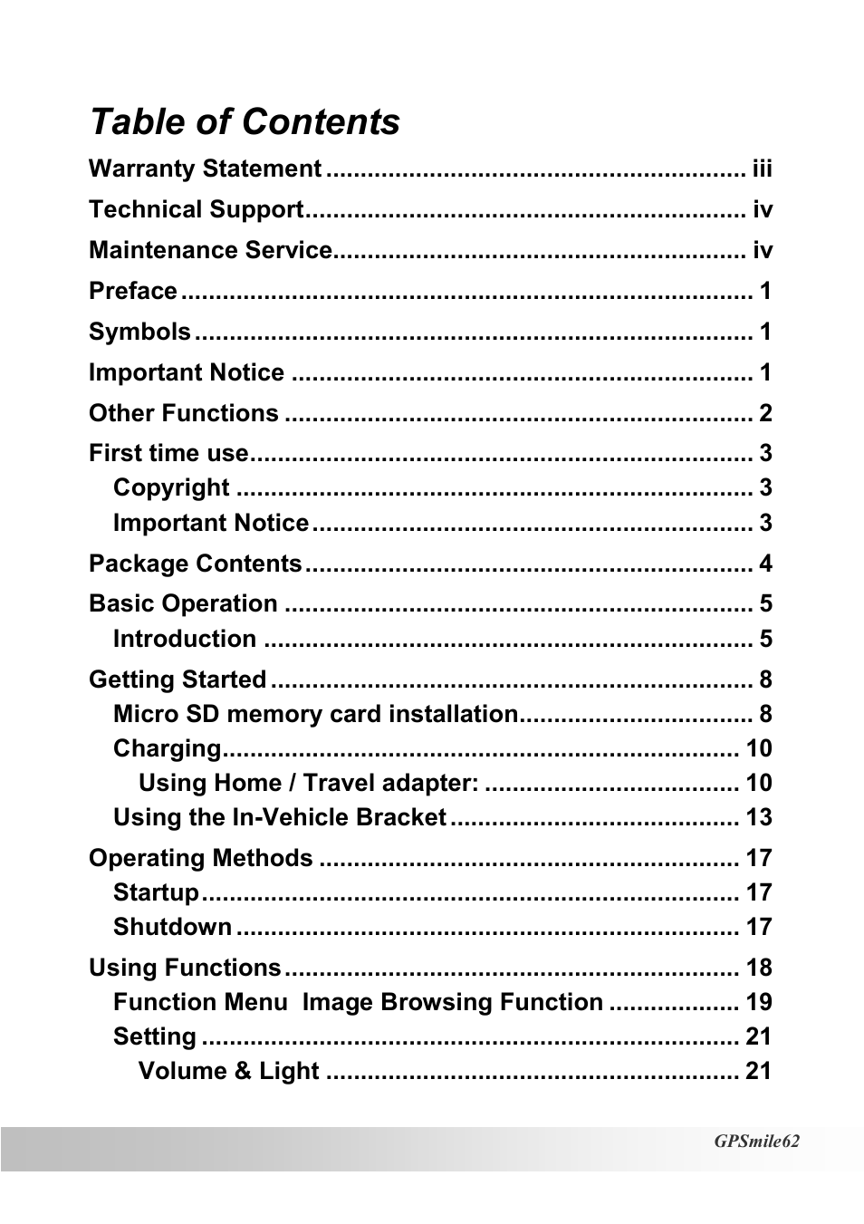 Holux NAV SLIM GPSMILE62 User Manual | Page 5 / 53