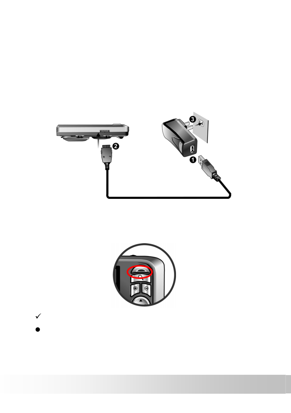 Connecting to ac adapter and charging | Holux Portable Automobile Navigation System User Manual | Page 18 / 42