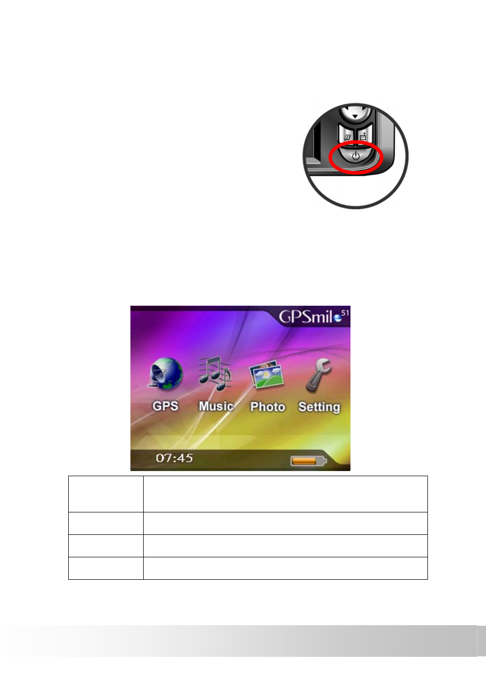 Operating methods, Startup, Shutdown | Holux Portable Automobile Navigation System User Manual | Page 22 / 42