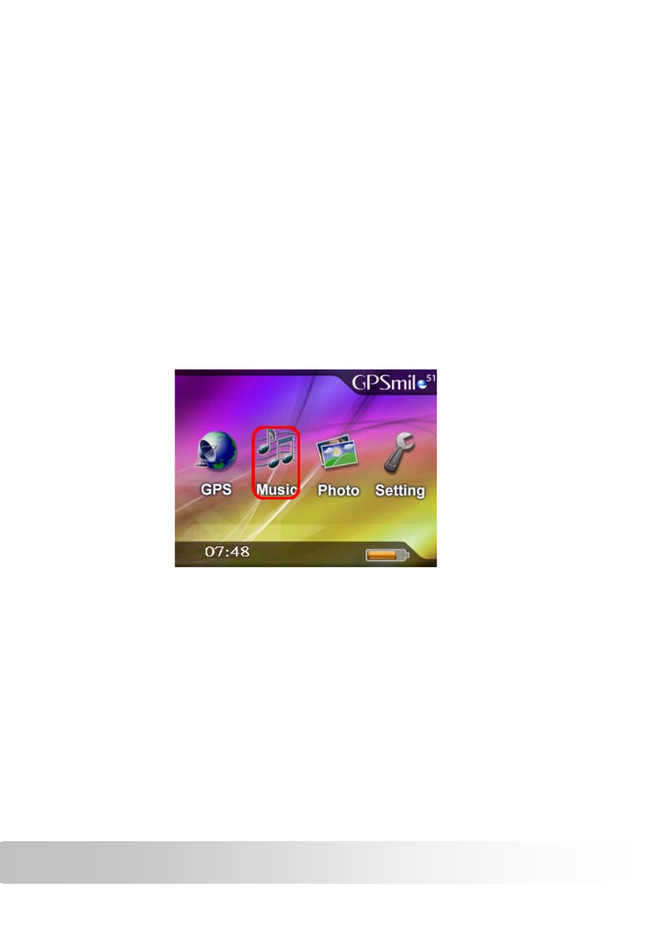 Music playback function, Starting music playback | Holux Portable Automobile Navigation System User Manual | Page 33 / 42