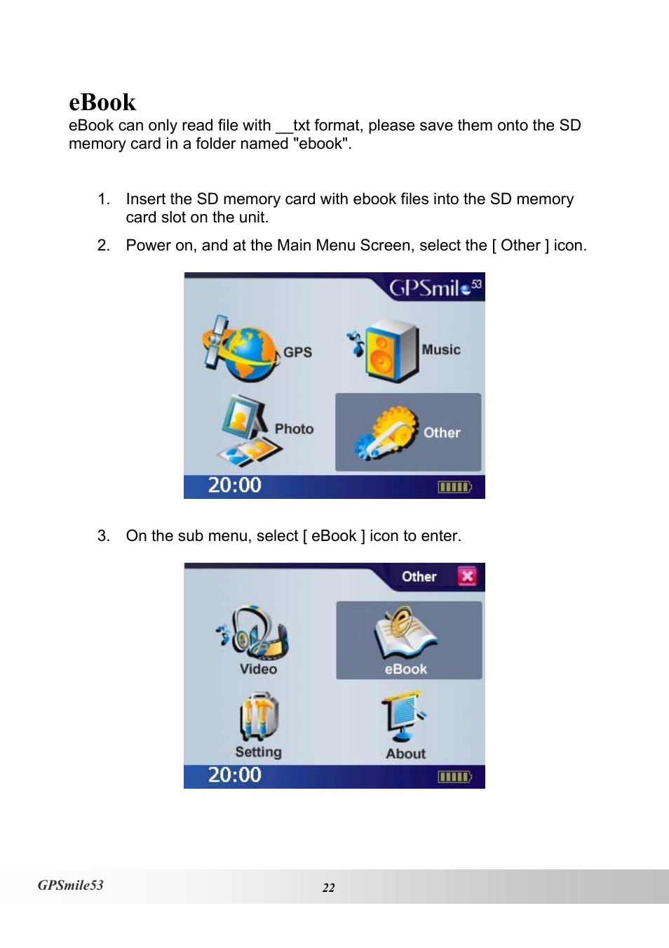 Ebook | Holux GPSmile53 User Manual | Page 30 / 43