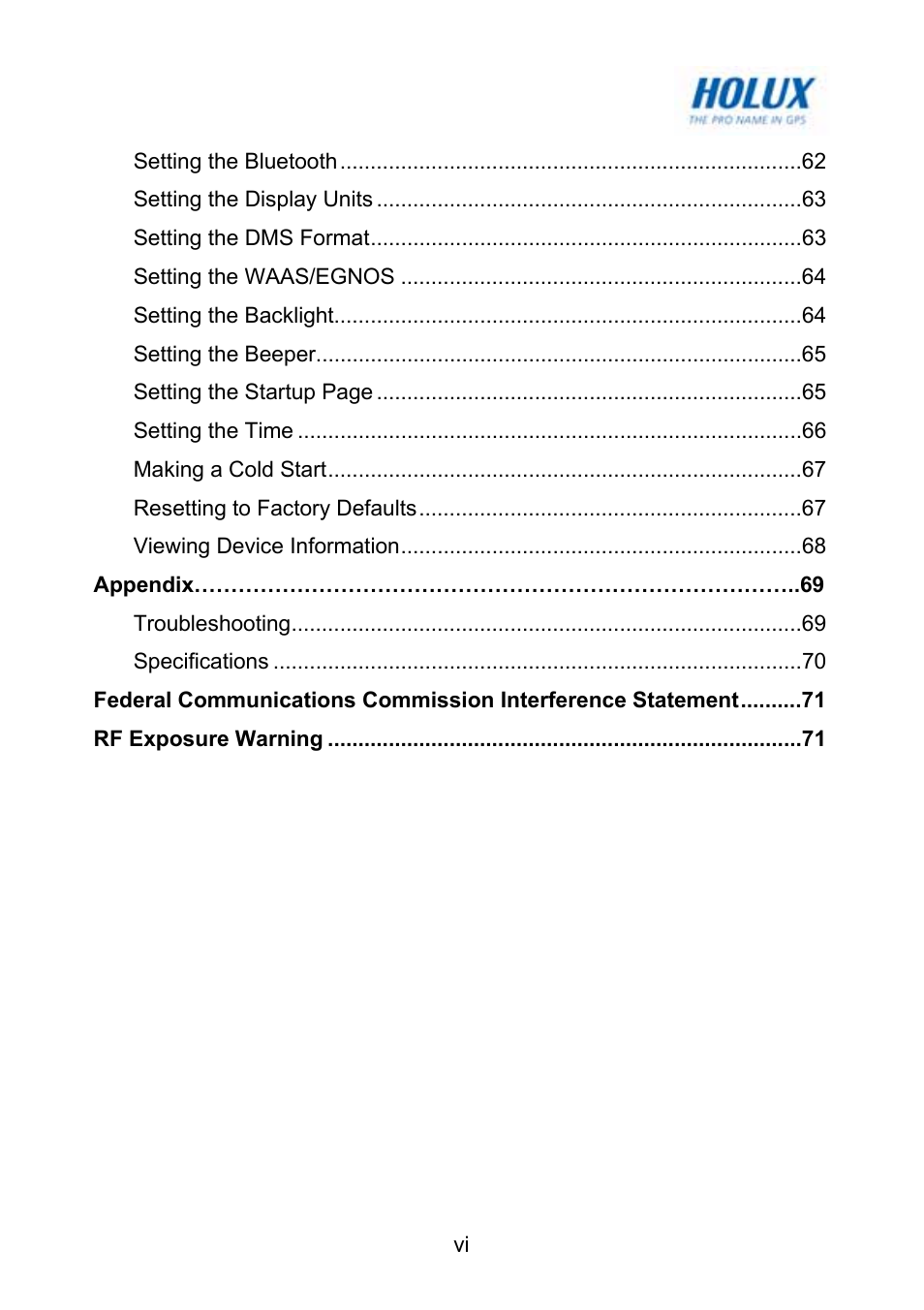 Holux GM-120 User Manual | Page 7 / 78