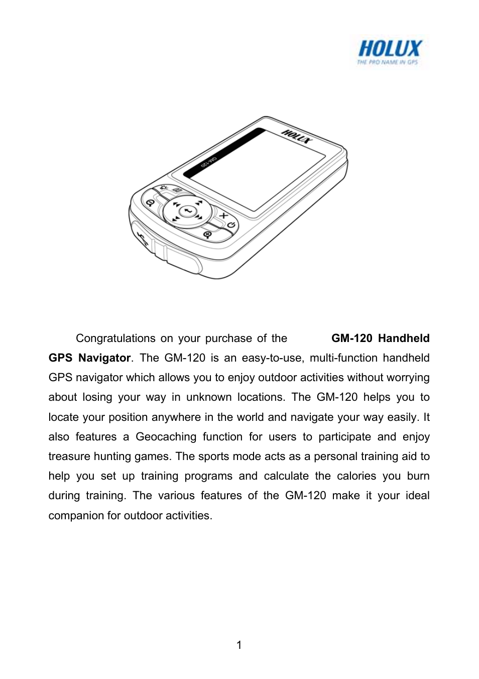 Product overview | Holux GM-120 User Manual | Page 8 / 78