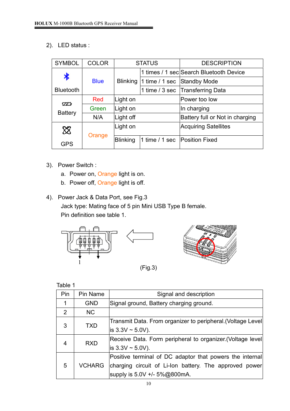 Holux M-1000B User Manual | Page 10 / 18