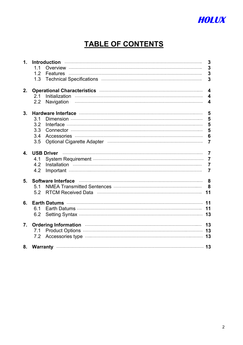 Holux GM-210 User Manual | Page 2 / 14