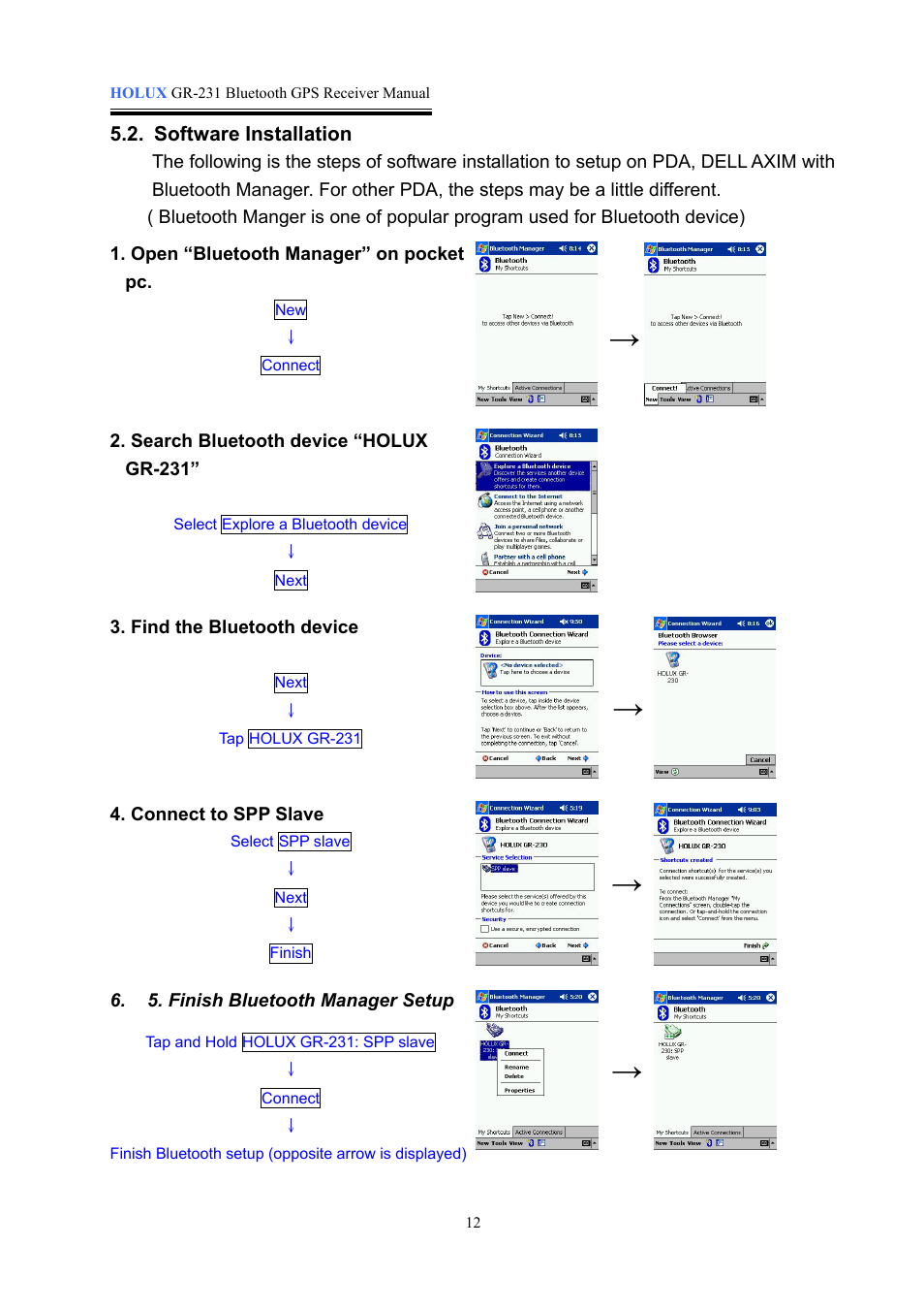 Holux GR-231 User Manual | Page 12 / 18