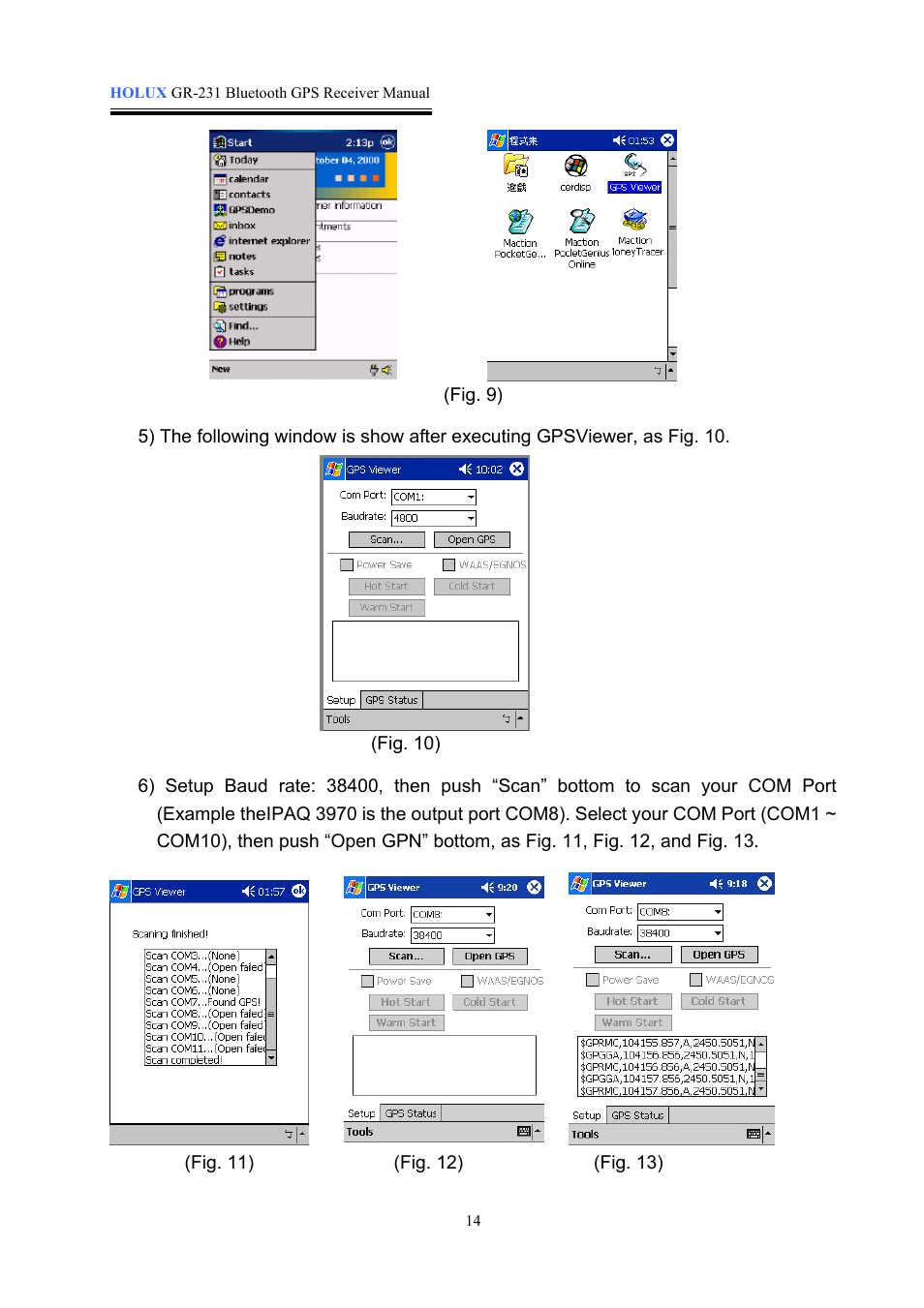 Holux GR-231 User Manual | Page 14 / 18