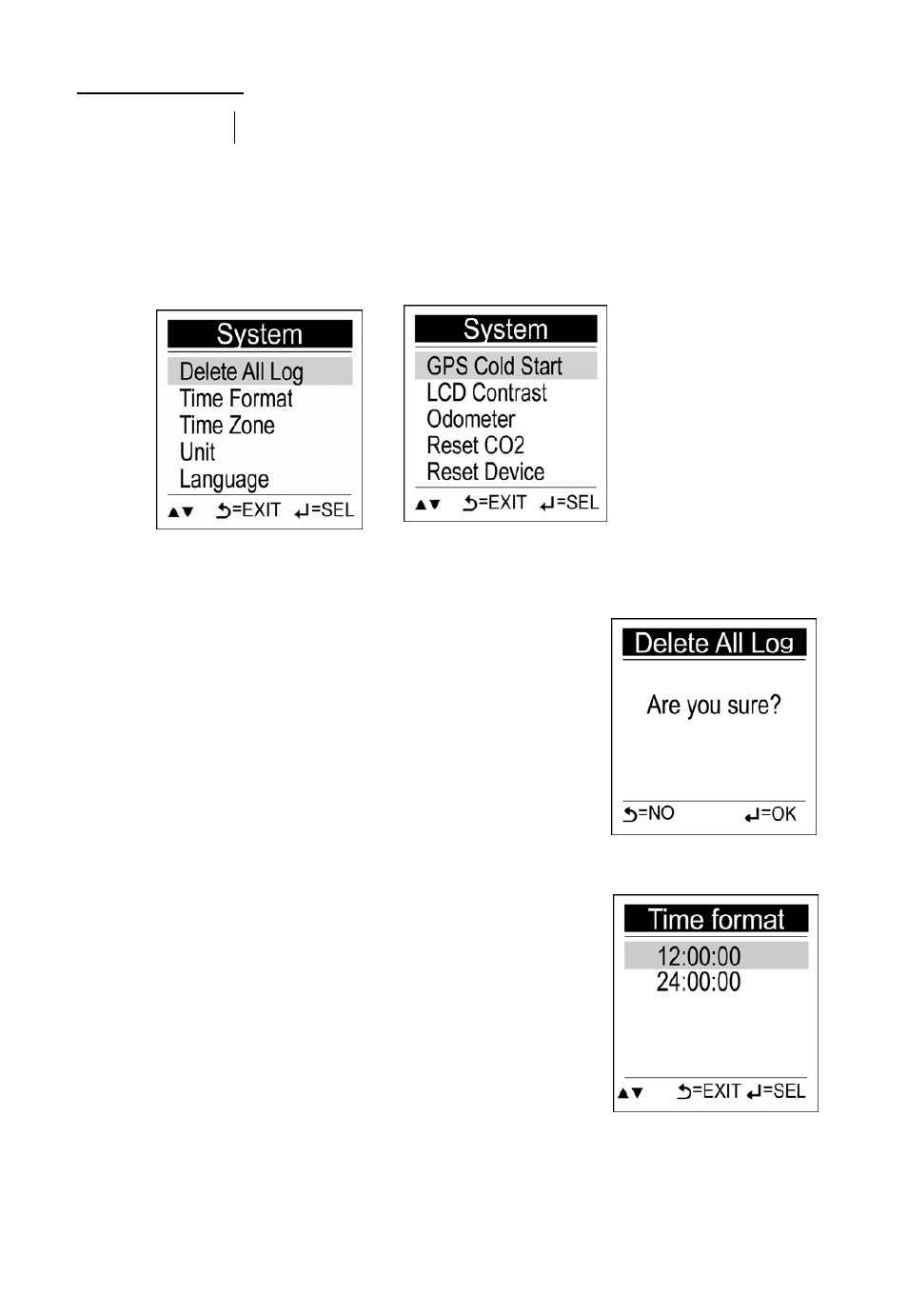 System | Holux GPS Professional GPSport 245 User Manual | Page 38 / 48