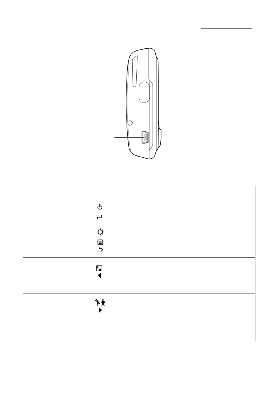 Buttons | Holux GPS Professional GPSport 245 User Manual | Page 9 / 48