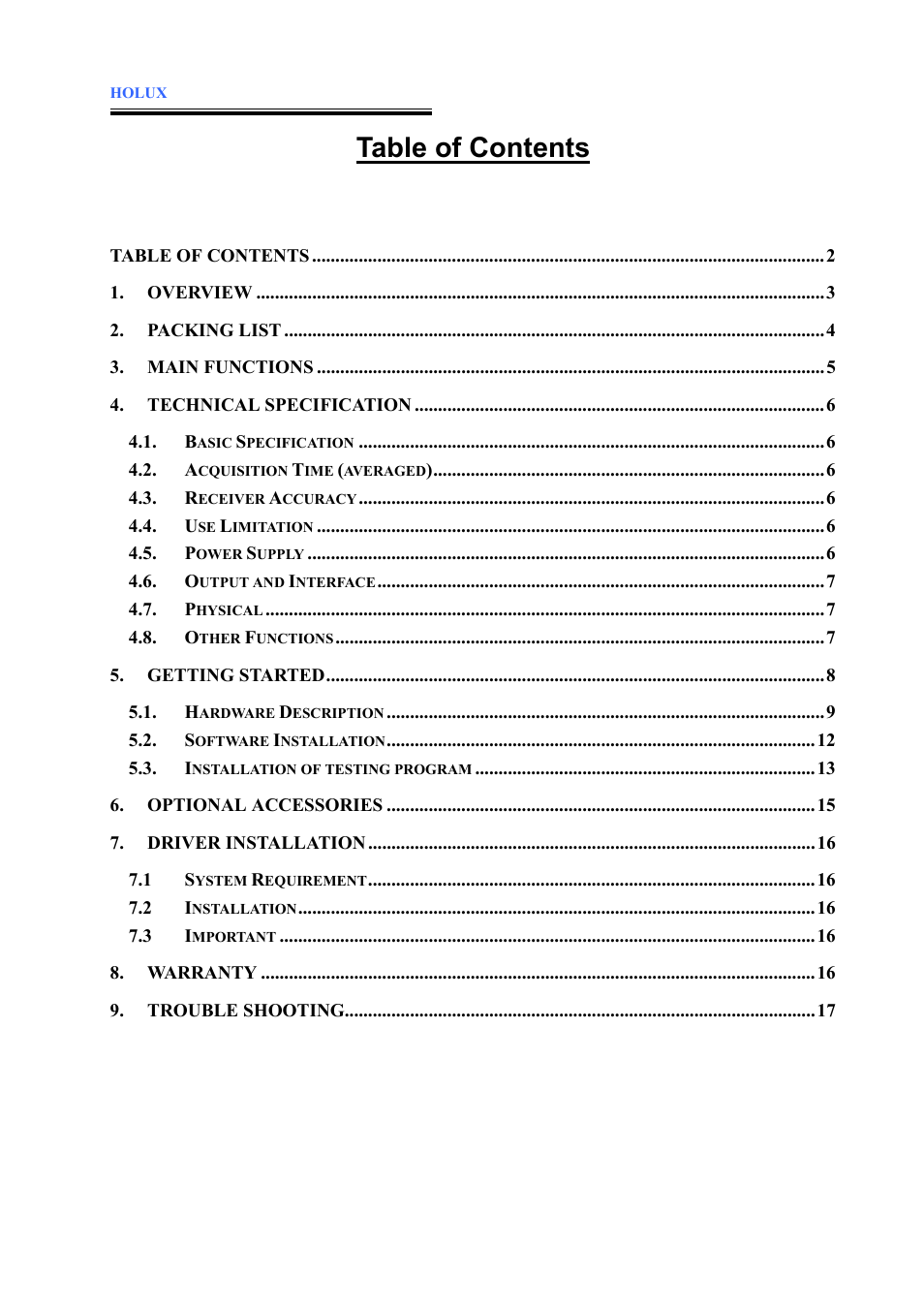 Holux GR-230 User Manual | Page 2 / 18