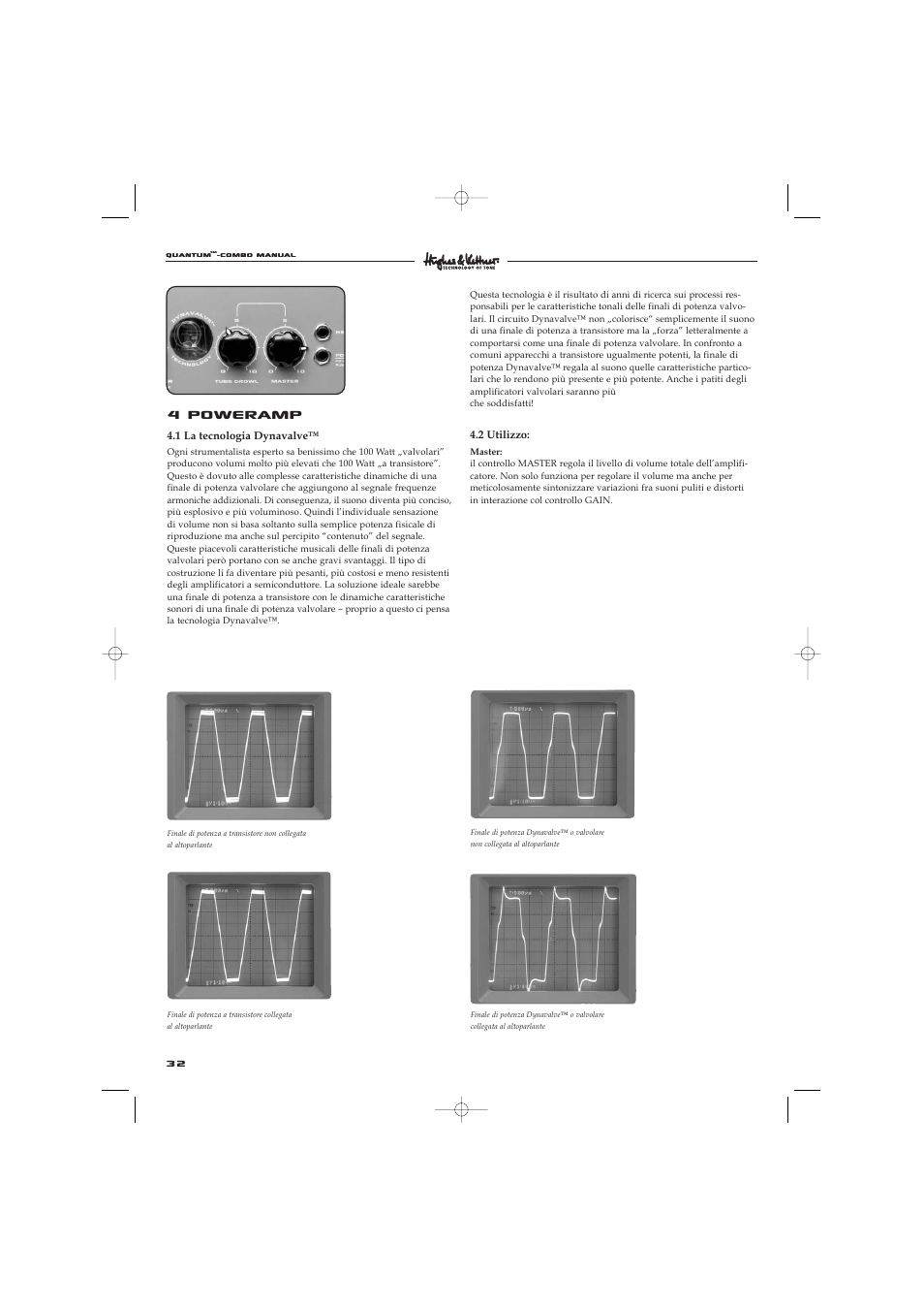 4 poweramp | Hughes & Kettner Quantaum Combos QC 412 User Manual | Page 32 / 48