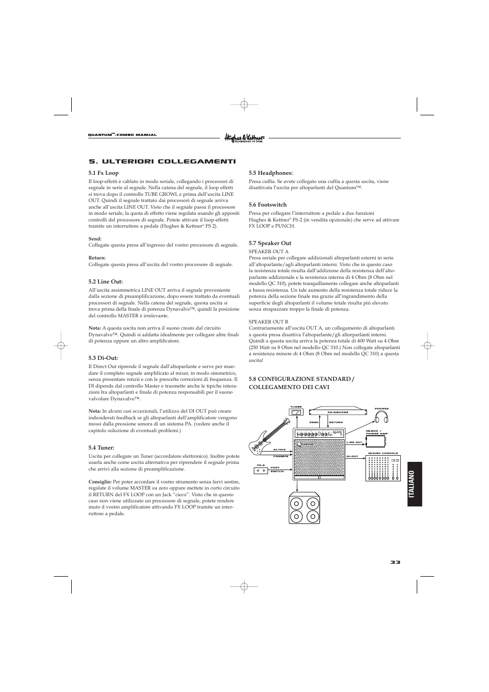 Ulteriori collegamenti | Hughes & Kettner Quantaum Combos QC 412 User Manual | Page 33 / 48