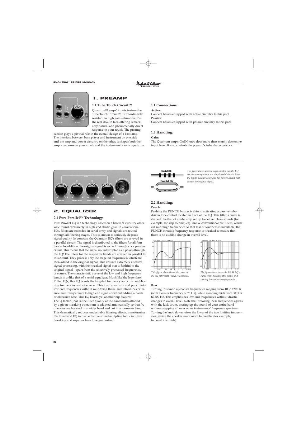 Equalizer, Preamp | Hughes & Kettner Quantaum Combos QC 412 User Manual | Page 6 / 48