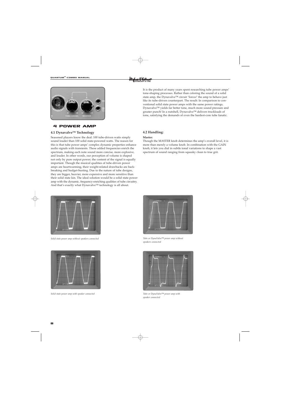 4 power amp | Hughes & Kettner Quantaum Combos QC 412 User Manual | Page 8 / 48