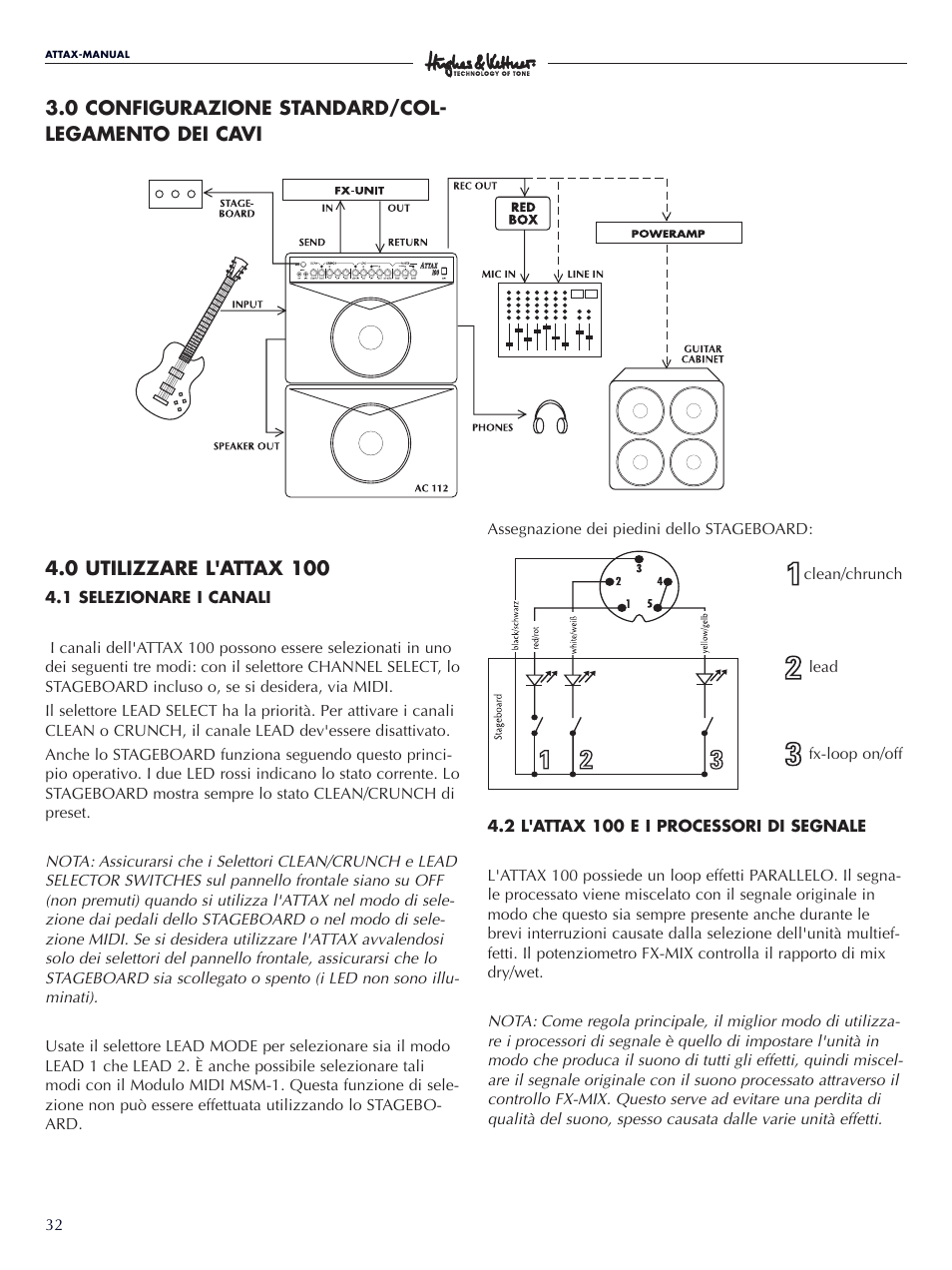 Hughes & Kettner ATTAX 100 User Manual | Page 32 / 48