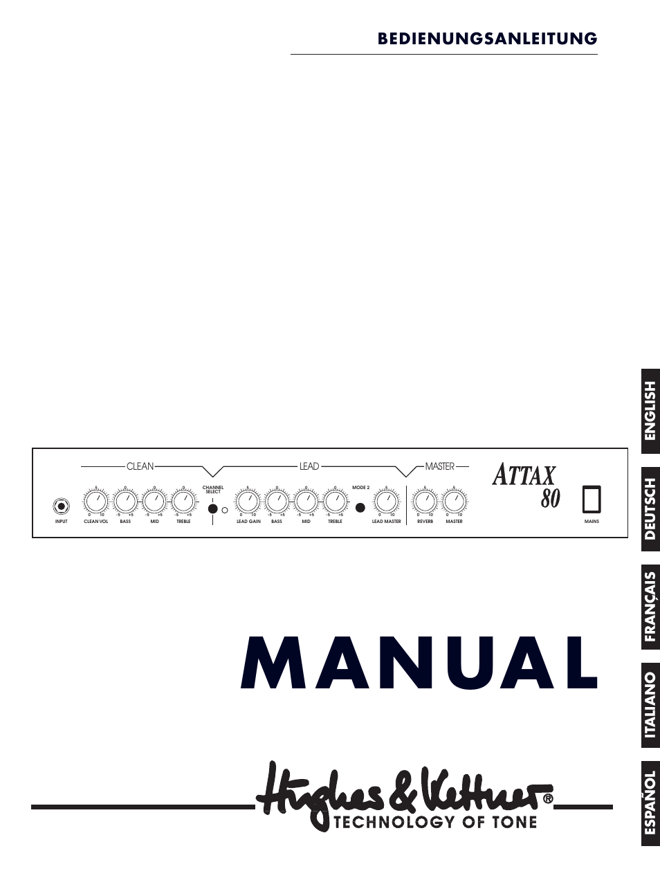 Hughes & Kettner Attax 80 User Manual | 36 pages