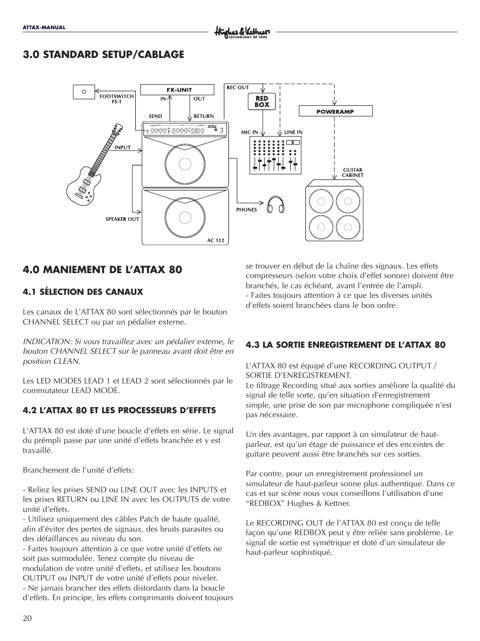 Hughes & Kettner Attax 80 User Manual | Page 20 / 36