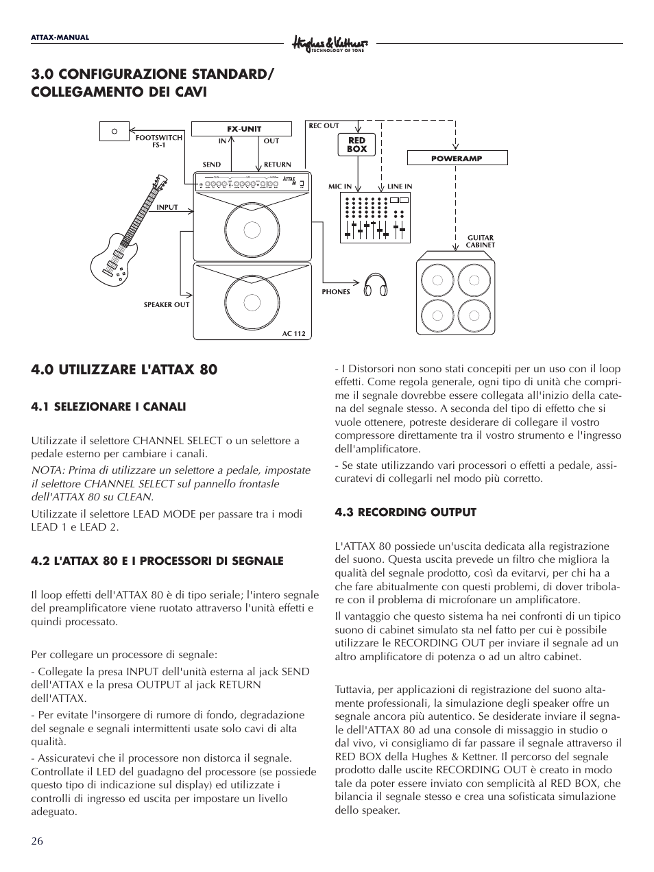 Hughes & Kettner Attax 80 User Manual | Page 26 / 36